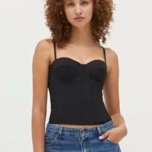 Hill House Home The Elle Top - Corset - Bustier - Cami - Black - Size L